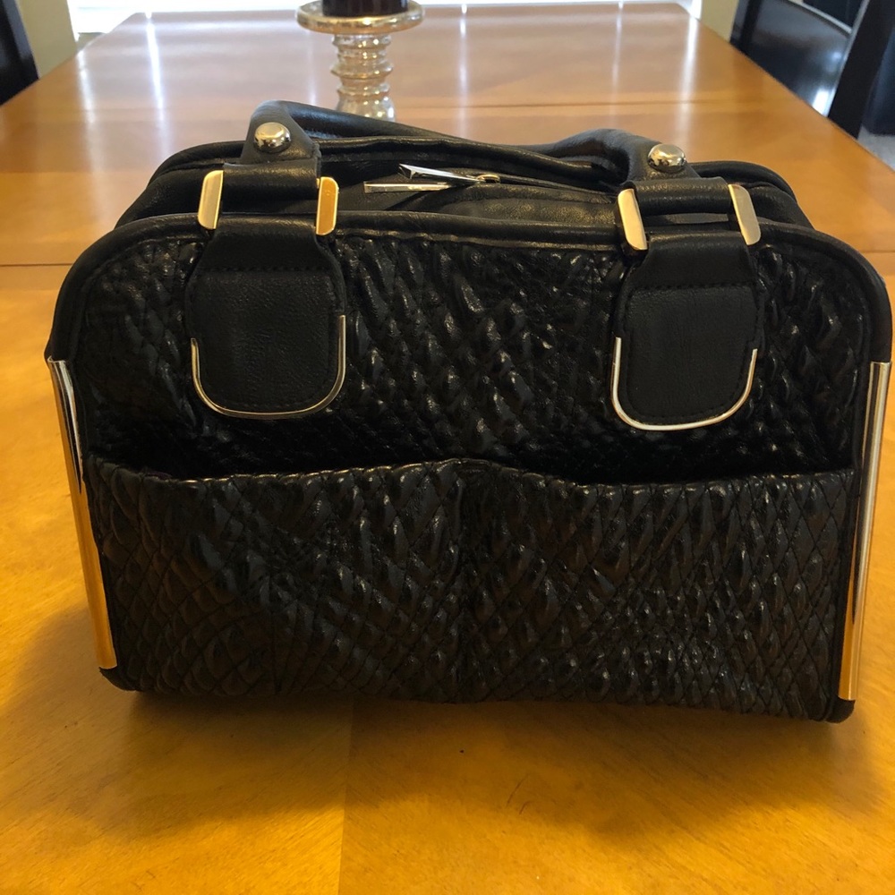 Ivanka Trump Black handbag with gold hardware